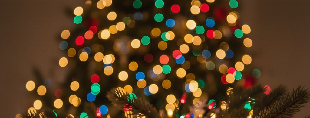 bokeh christmas lights Des Moines